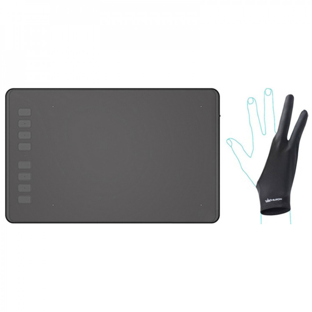 Планшет Huion Inspiroy H950P + рукавичка