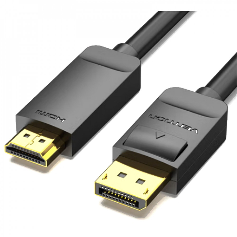 Кабель Vention DisplayPort - HDMI (M/M), 3 м, Black (HAGBI)