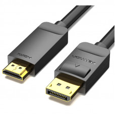 Кабель Vention DisplayPort - HDMI (M/M), 3 м, Black (HAGBI)