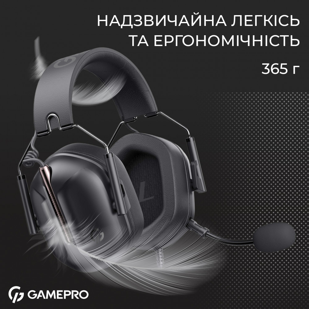 Гарнітура GamePro Genesis Hunter Black (HS1350B)
