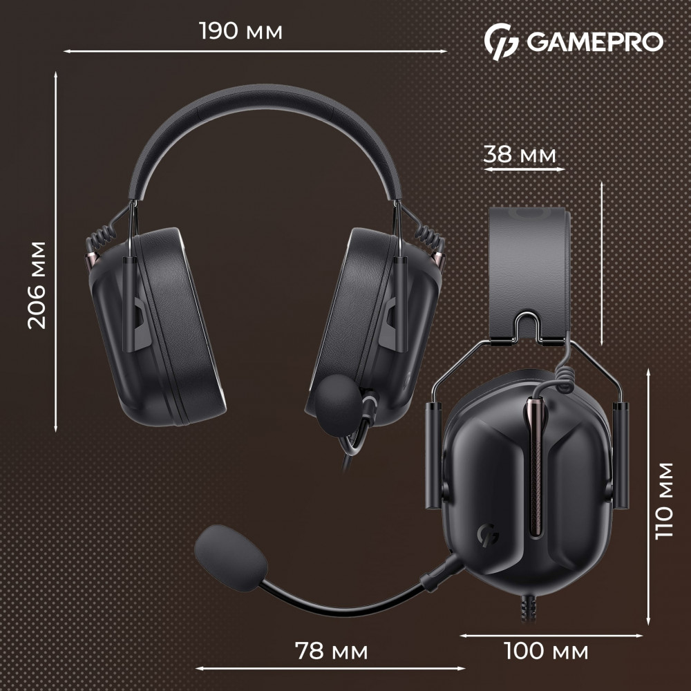 Гарнітура GamePro Genesis Hunter Black (HS1350B)