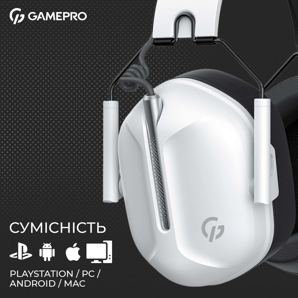 Гарнітура GamePro Genesis Hunter White (HS1350W)