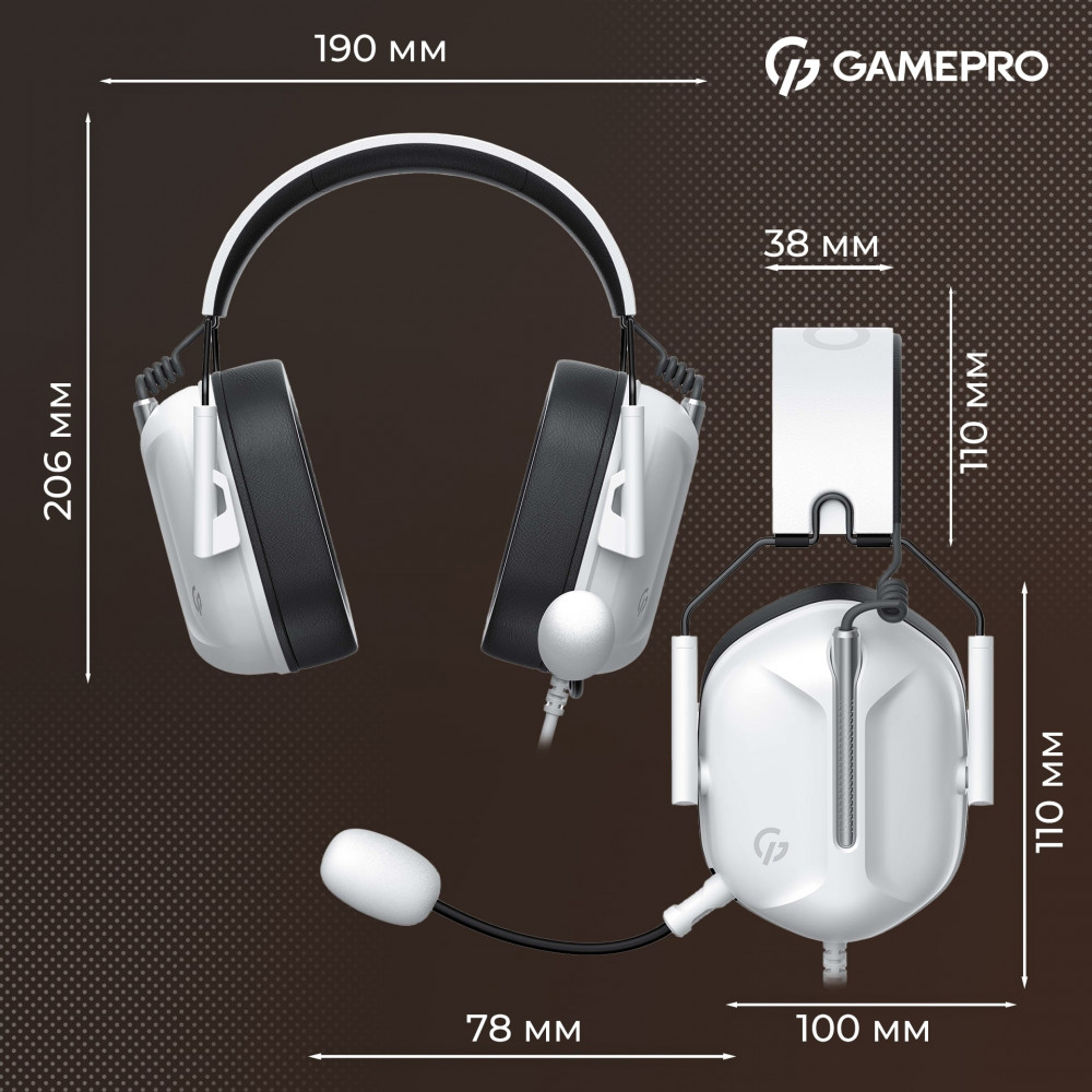Гарнітура GamePro Genesis Hunter White (HS1350W)