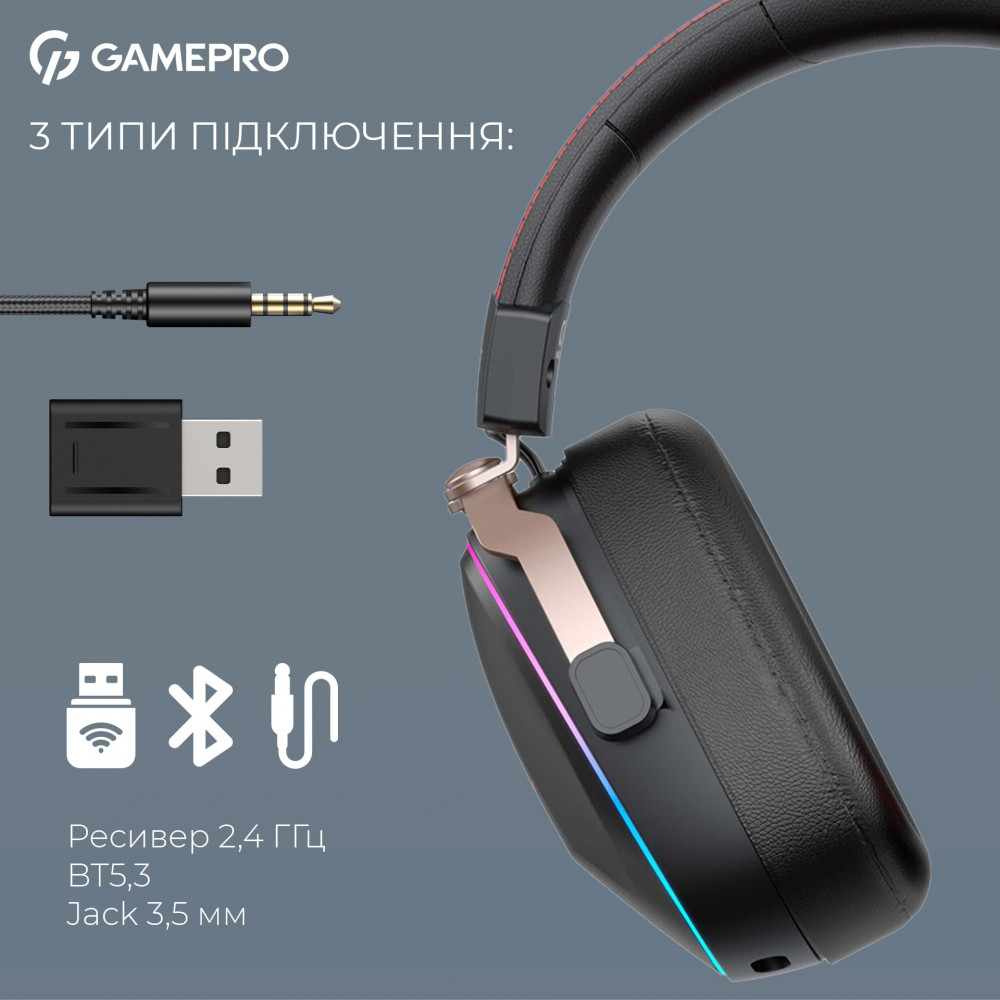 Гарнітура GamePro Asgard Valkyria Black (HSW249B)