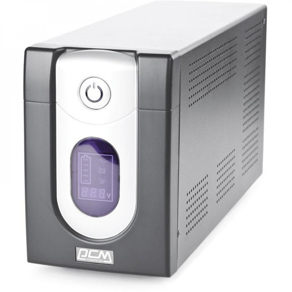 Джерело безперебійного живлення Powercom IMD-3000AP LCD, Lin.int., AVR, 6 x IEC, USB, LCD, метал (00210186)