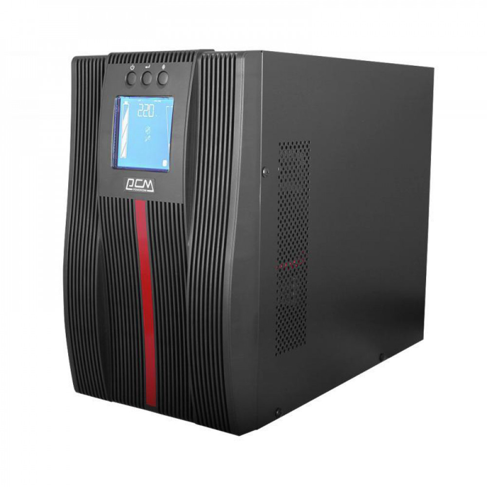 Джерело безперебійного живлення Powercom MAC-3K IEC, Online, 9 х IEC, USB, RJ-45, метал (00230048)