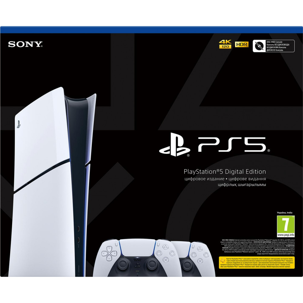 Ігрова приставка Sony PlayStation 5 Slim Digital Edition (2 геймпада Dualsense) (1000042066)