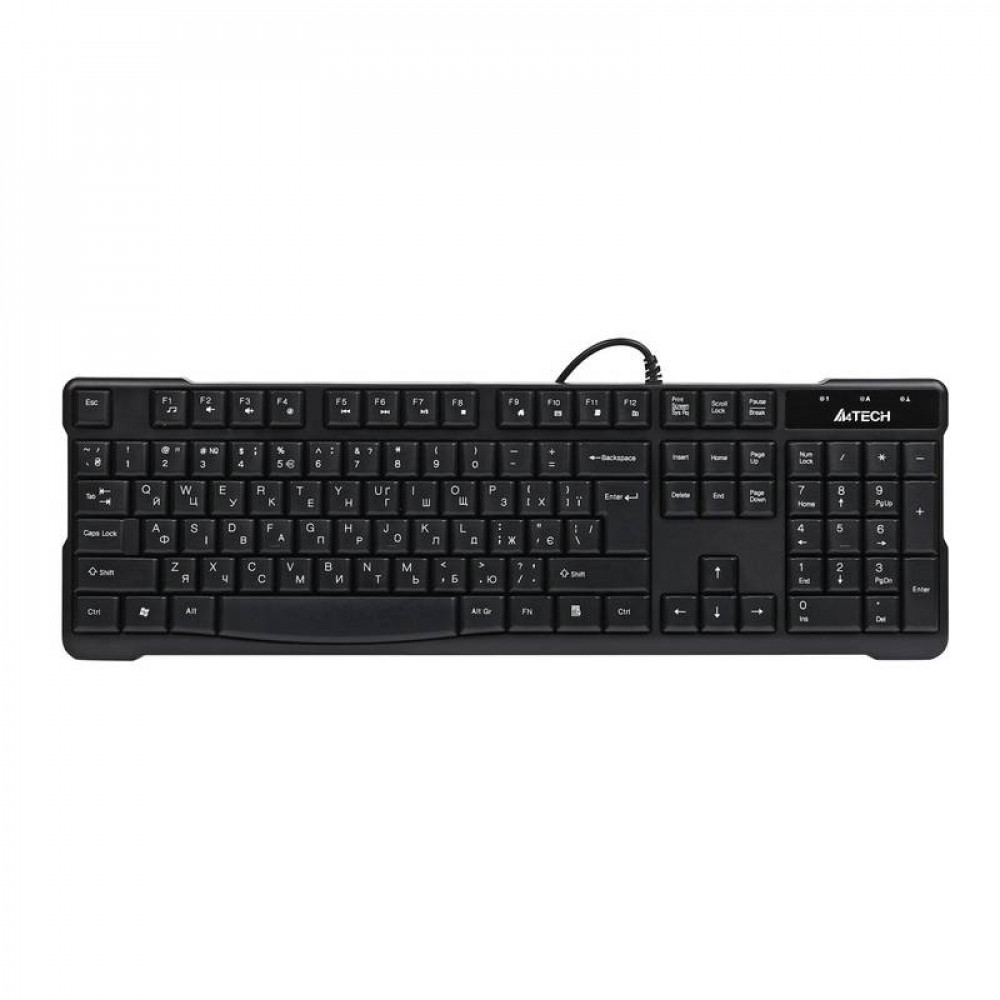 Клавіатура A4Tech KR-750 Ukr Black