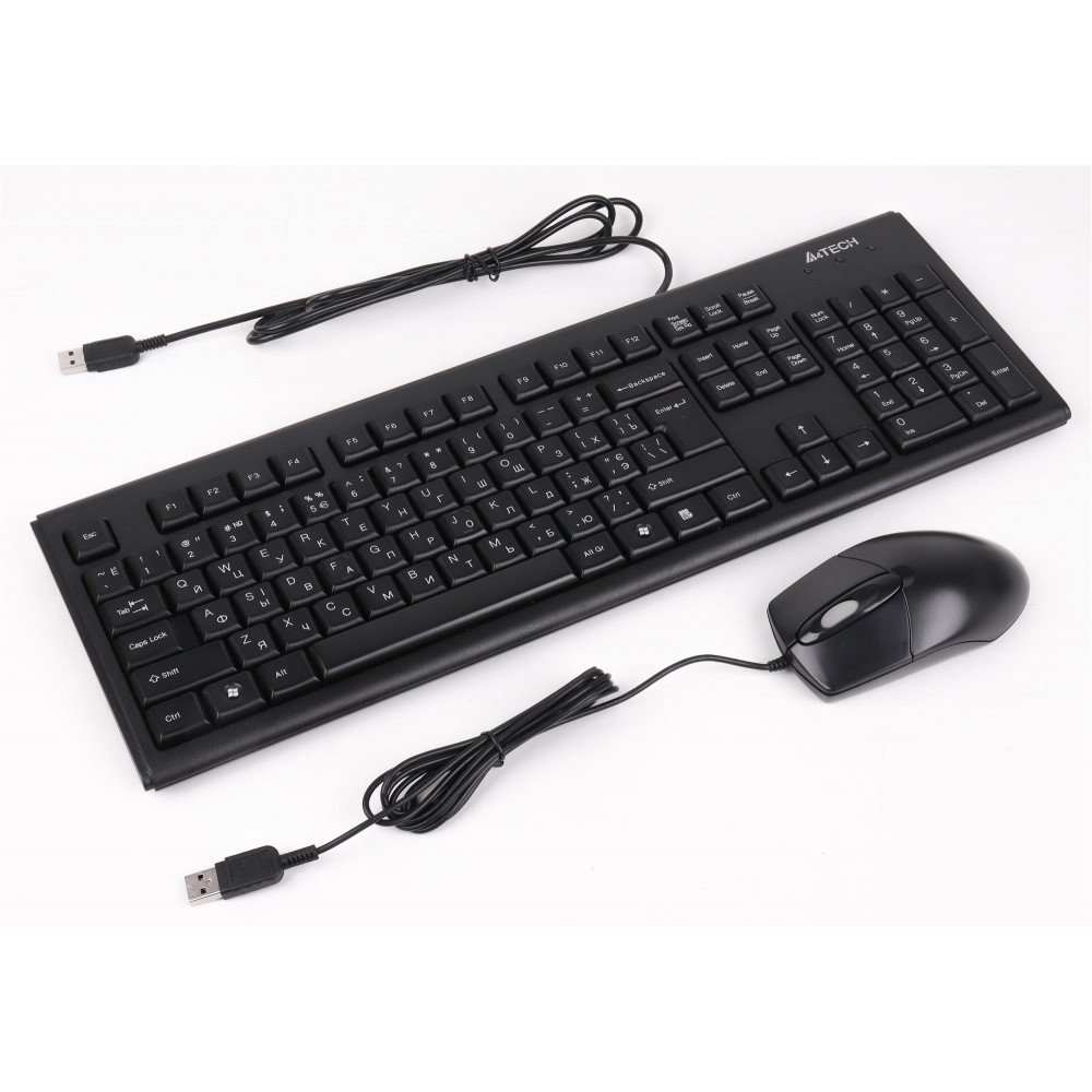 Комплект (клавіатура, миша) A4Tech KR-8572 Black