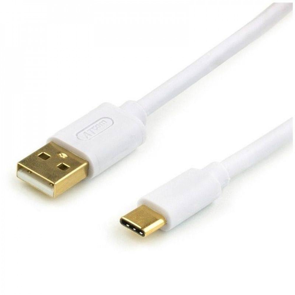 Кабель Atcom USB - USB Type-C (M/M), 1.8 м, білий (13427)