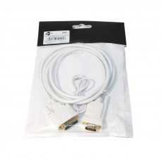 Кабель Atcom (9505) DVI-D - VGA, 1.8м, білий