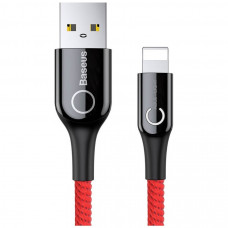 Кабель Baseus C-shaped Light Intelligent Power-Off USB - Lightning (M/M), 2.4A, 1 м Red (CALCD-09) Кабель Baseus C-shaped Light Intelligent Power-Off USB - Lightning (M/M), 2.4A, 1 м Red (CALCD-09)