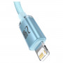 Кабель Baseus Crystal Shine USB - Lightning (M/M), 2.4A, 2 м Sky Blue (CAJY001203)