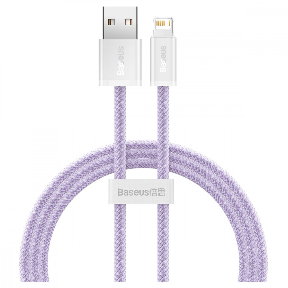 Кабель Baseus Dynamic USB - Lightning (M/M), 2.4A, 1 м Purple (CALD000405)
