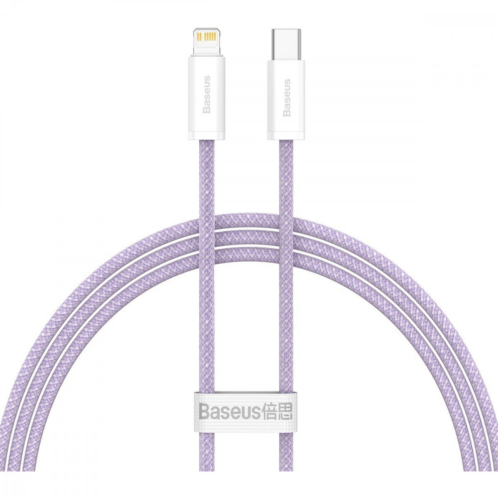 Кабель Baseus Dynamic USB Type-C - Lightning (M/M), 20W, 2 м Purple (CALD000105)
