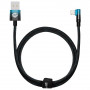 Кабель Baseus MVP 2 USB - Lightning (M/M), 2.4A, 1 м Black/Blue (CAVP000021)