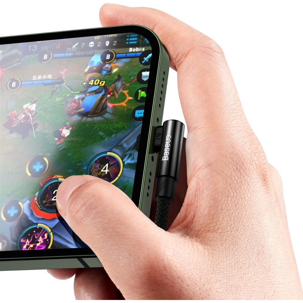 Кабель Baseus MVP 2 USB - Lightning (M/M), 2.4A, 1 м Black (CAVP000001)