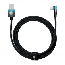Кабель Baseus MVP 2 USB - Lightning (M/M), 2.4A, 2 м Black/Blue (CAVP000121)