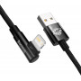 Кабель Baseus MVP 2 USB - Lightning (M/M), 2.4A, 2 м Black (CAVP000101)
