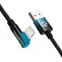 Кабель Baseus MVP 2 USB - Lightning (M/M), 2.4A, 2 м Black/Blue (CAVP000121)