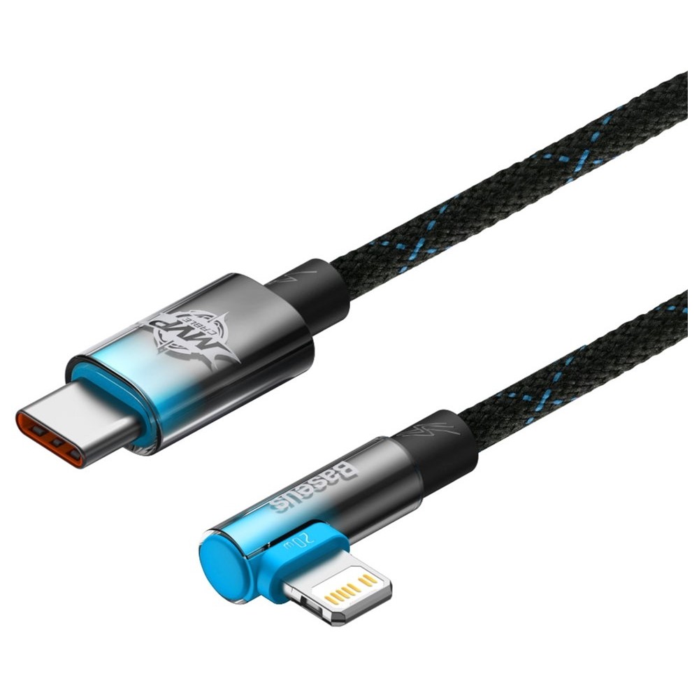 Кабель Baseus MVP 2 USB Type-C - Lightning (M/M), 20W, 1 м Black/Blue (CAVP000221)
