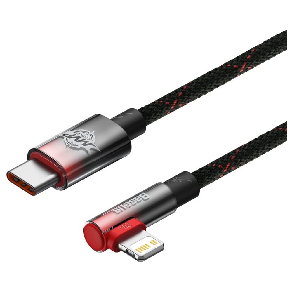 Кабель Baseus MVP 2 USB Type-C - Lightning (M/M), 20W, 2 м Black/Red (CAVP000320)