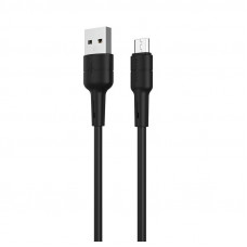 Кабель Borofone BX30 Silicone USB - micro USB (M/M), 1 м, Black (BX30MB)