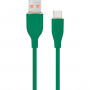Кабель Cablexpert USB - USB Type-C (M/M), 2.1 A, 1.5 м, Green (CC-USB2S-AMCM-1.5M-G)