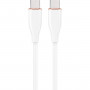 Кабель Cablexpert USB Type-C - USB Type-C (M/M), 3 A, 60 W, 1.5 м, White (CC-USB2S-CMCM-1.5M-W)