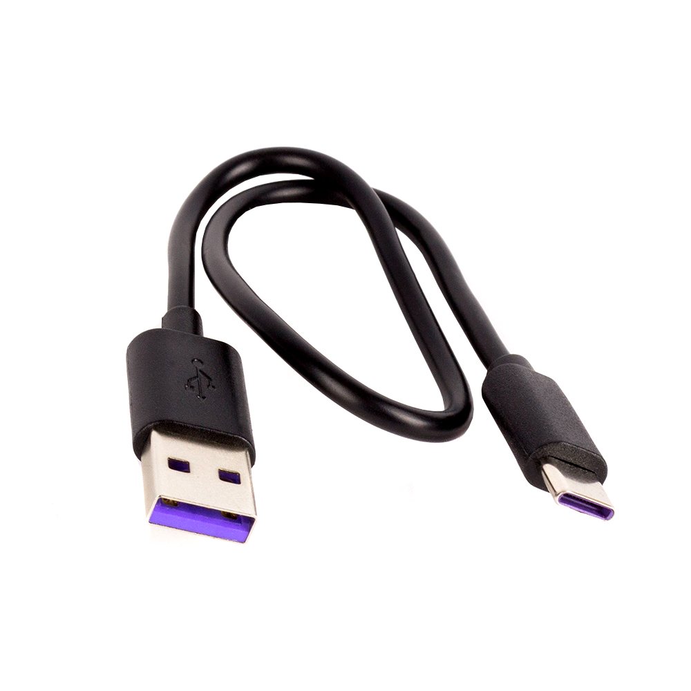 Кабель ColorWay USB - USB Type-C (M/M), 2.4 А, 0.3 м, Black (CW-CBUC059-BK)