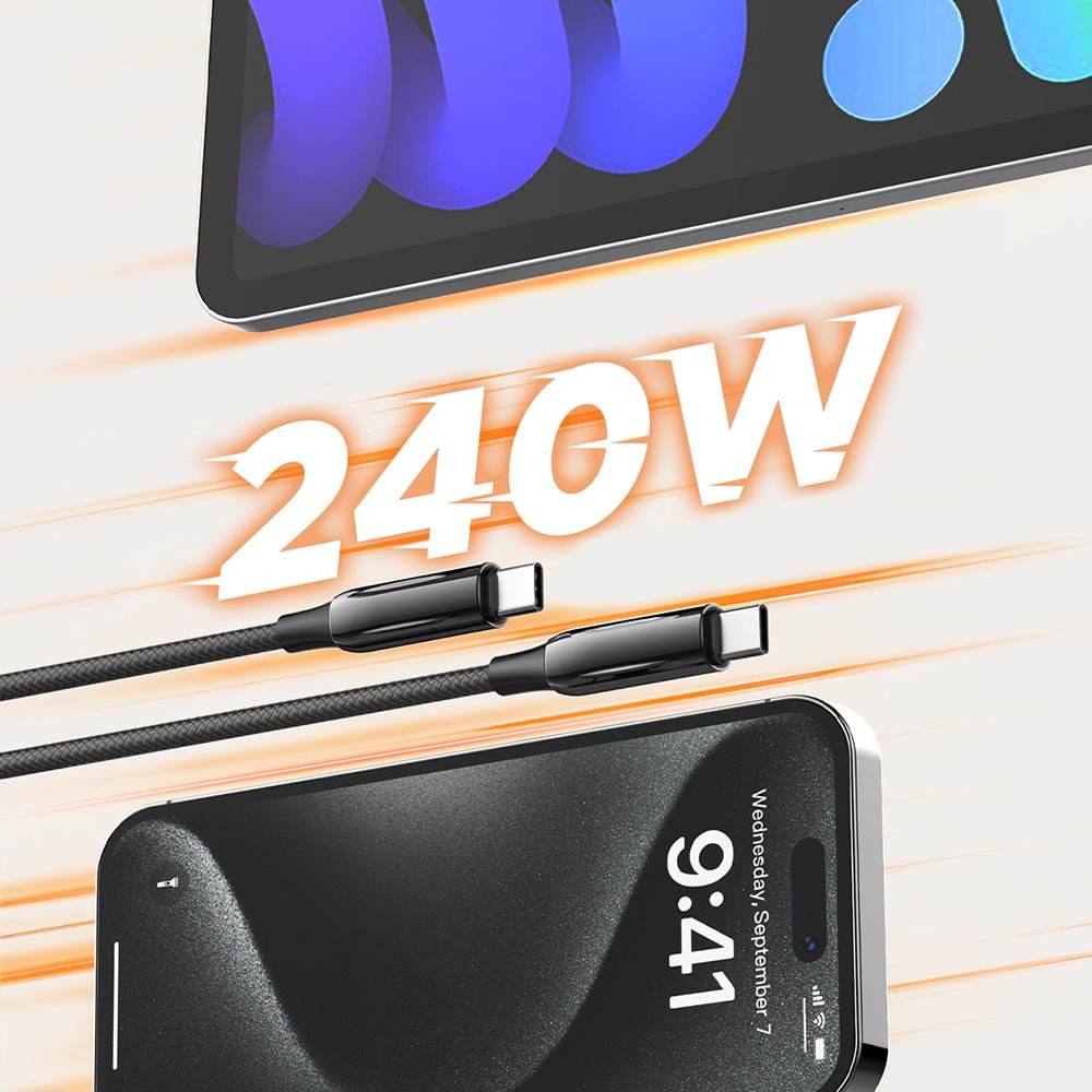 Кабель ColorWay USB Type-C + USB Type-C (M/M), 5.0 А, 1 м, Black (CW-CBPDCC069-BK)