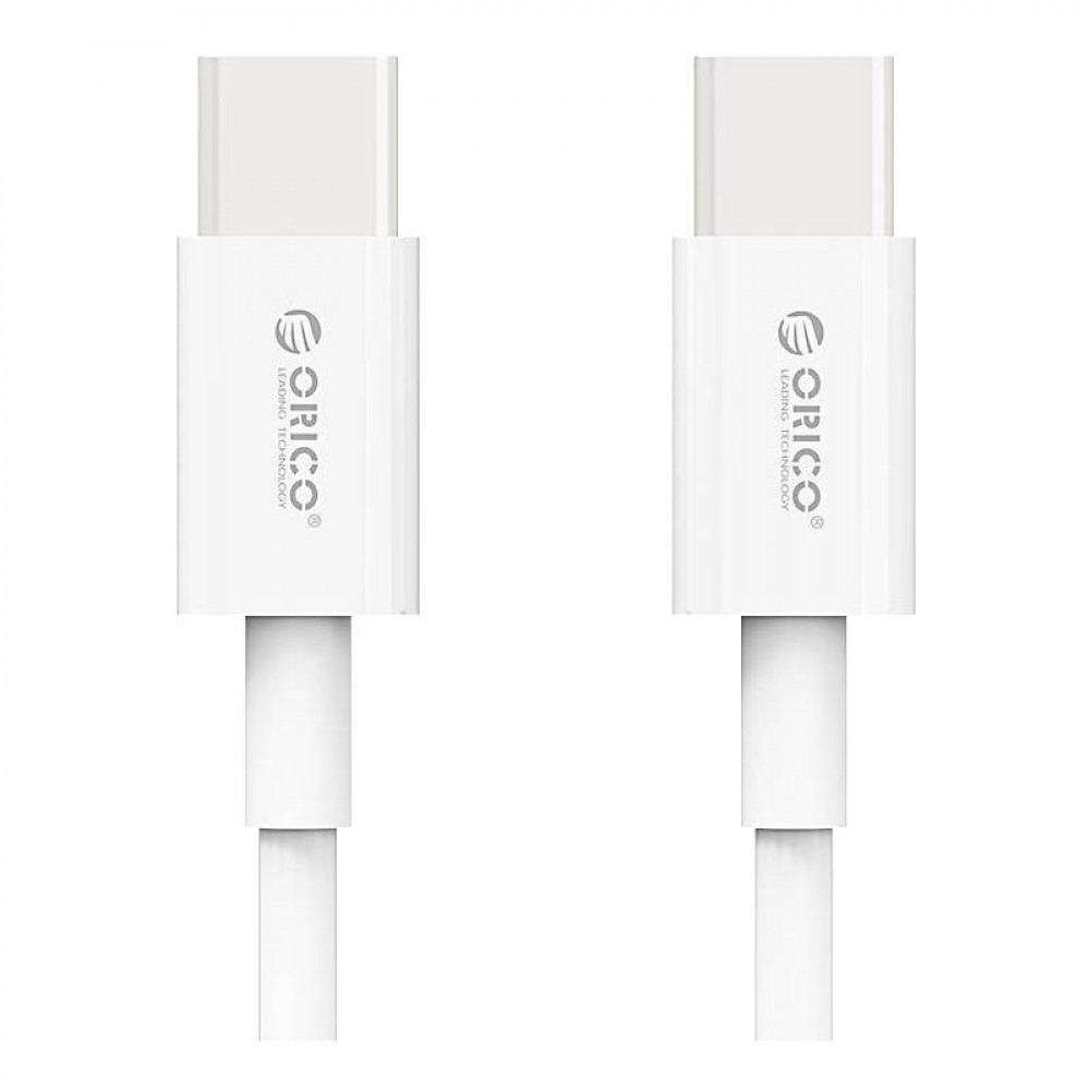 Кабель Orico USB Type-C - USB Type-C (M/M), 100W, 1 м White (CA913381)