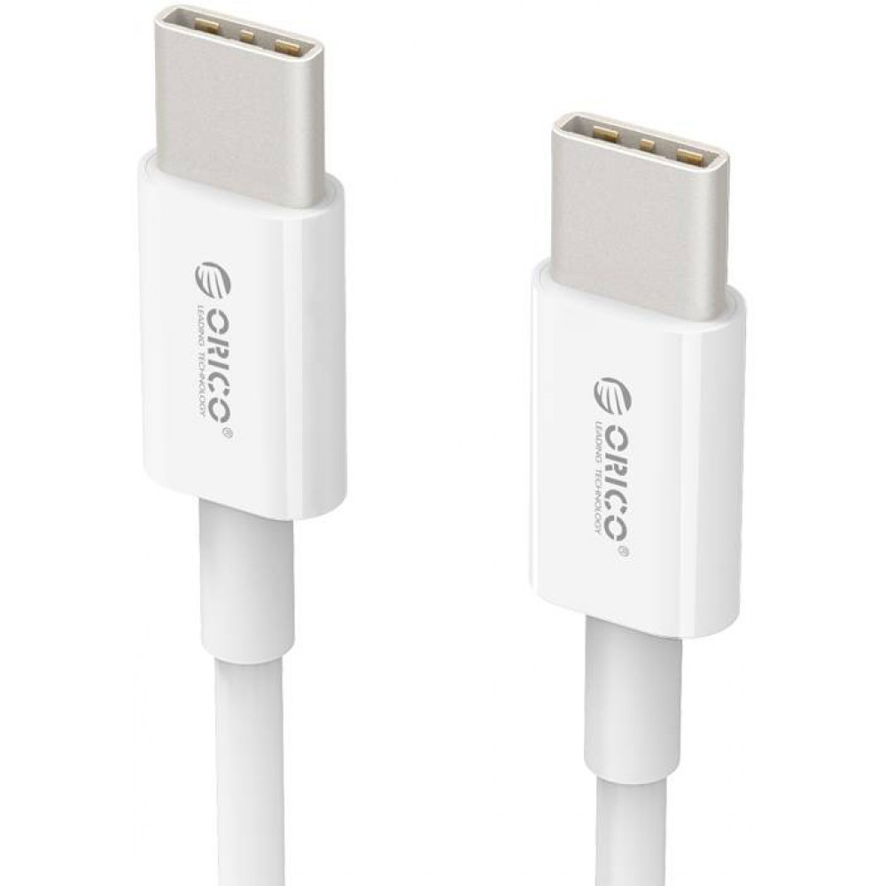 Кабель Orico USB Type-C - USB Type-C (M/M), 100W, 1 м White (CA913381)