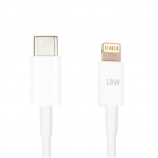 Кабель PowerPlant USB Type-C - Lightning (M/M), 18W, 1 м (CA913268) Кабель PowerPlant USB Type-C - Lightning (M/M), 18W, 1 м (CA913268)