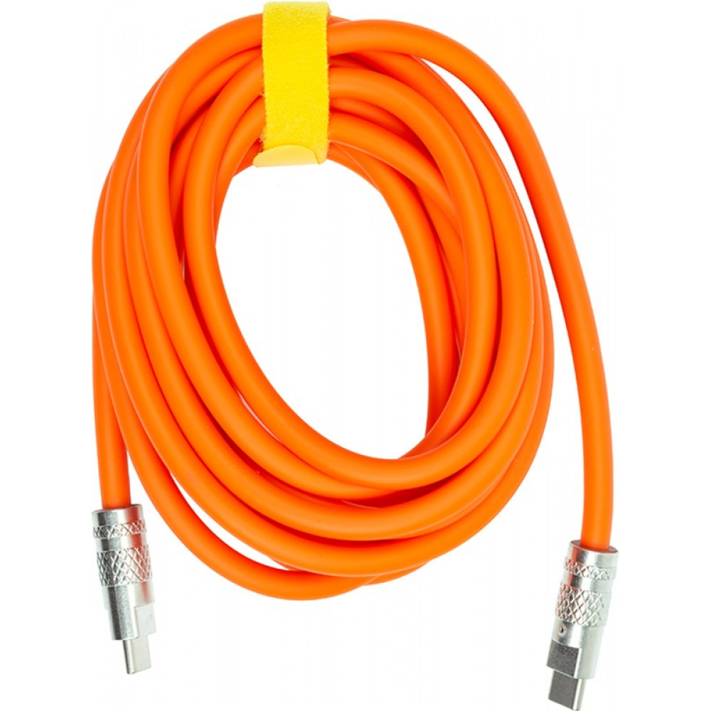 Кабель PowerPlant USB Type-C - USB Type-C (M/M) PD 120W, 3 м, Orange (CA913923)