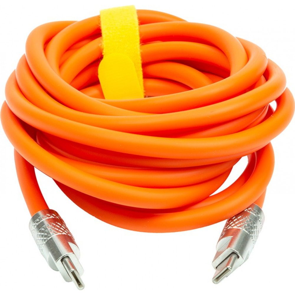 Кабель PowerPlant USB Type-C - USB Type-C (M/M) PD 120W, 3 м, Orange (CA913923)