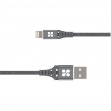 Кабель Promate NerveLink-i USB - Lightning (M/M), 2.4 A, 1.2 м, Grey
