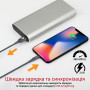 Кабель Promate NerveLink-i USB - Lightning (M/M), 2.4 A, 1.2 м, Grey