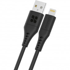 Кабель Promate PowerLink-Ai200 USB - Lightning (M/M), 2.4 A, 2 м, Black