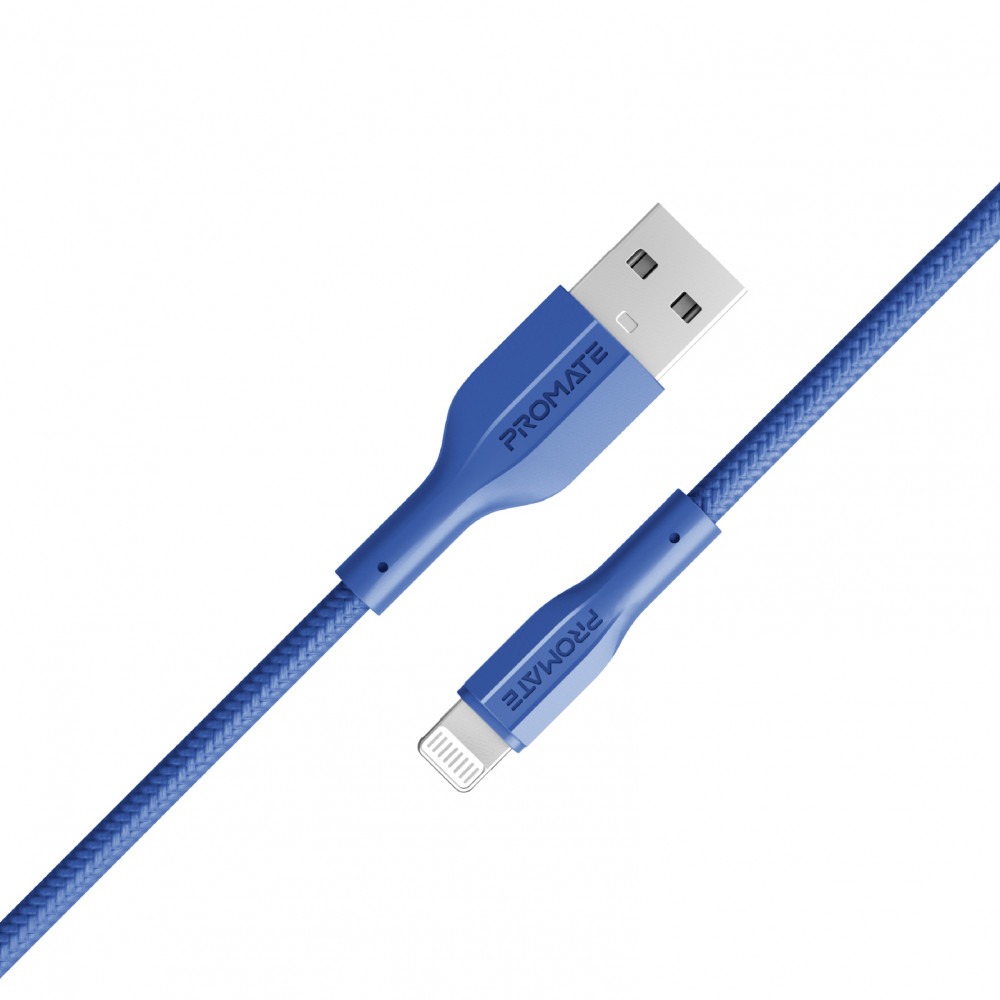 Кабель Promate xCord-Ai USB - Lightning (M/M), 2 A, 1 м, Navy