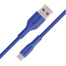 Кабель Promate xCord-AC USB - USB Type-C (M/M), 2 A, 1 м, Navy