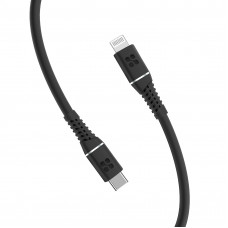 Кабель Promate PowerLine-Ci120 USB Type-C - Lightning (M/M), 2.2 A, 20 W, 1.2 м, Black