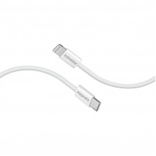 Кабель Promate EcoLine-Ci120 USB Type-C - Lightning (M/M), 3 A, 27 W, 1.2 м, White