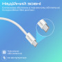 Кабель Promate USB Type-C - USB Type-C (M/M), 3A, 60W, 2 м, White (ecoline-cc200.white)