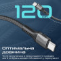 Кабель Promate USB Type-C - USB Type-C (M/M), 3A, 60W, 1.2 м, Black (fletchlink-cc.black)