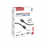 Кабель Promate USB Type-C - USB Type-C (M/M), 3A, 60W, 2 м, Black (ecoline-cc200.black)