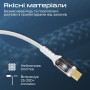 Кабель Promate Lucidline-CC120 USB Type-C - USB Type-C (M/M), 5 A, 100 W, 1.2 м, White