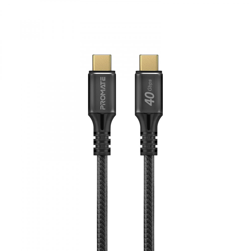 Кабель Promate PowerBolt240 USB Type-C - USB Type-C (M/M), 5 A, 240 W, 2 м, Black
