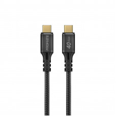 Кабель Promate PowerBolt240 USB Type-C - USB Type-C (M/M), 5 A, 240 W, 2 м, Black Кабель Promate PowerBolt240 USB Type-C - USB Type-C (M/M), 5 A, 240 W, 2 м, Black