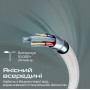 Кабель Promate xCord-AC200 USB - USB Type-C (M/M), 2 м, White (xcord-ac200.white)